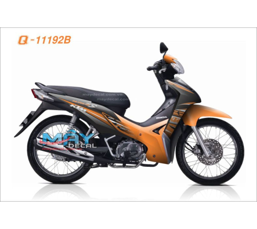 Q 11192 B WAVE S110 2012 trang den cam orange black white ktm logo soc