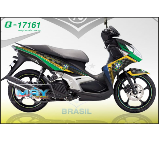 Q 17161 NOUVO SX xanh la green ken vang yellow caro logo fifa bong da banh football cau lac bo clb c