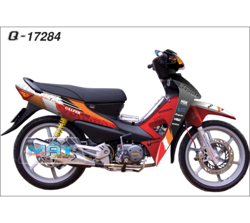 Q 17284 WAVE @ hrc brembp trang white cam  repsol orange do red black den logo tem dau 