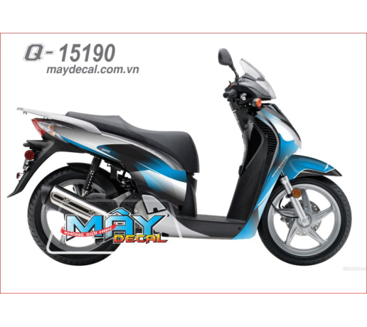 Q 15190 sh duong net line trang white xanh duong blue den black 