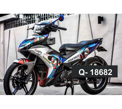 Q- 18682 EXCITER 150 VALENTINO ROSSI TRANG XANH CAM