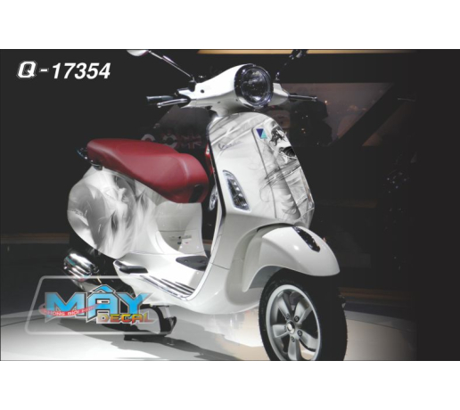 Q 17354 vespa 2014 TRANG DEN BLACK WHITE GAI GIRL nu