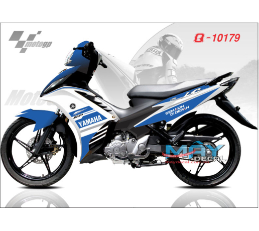 Q 10179 EX GP MALAYSIA trang xanh gp duong net line logo soc yamaha