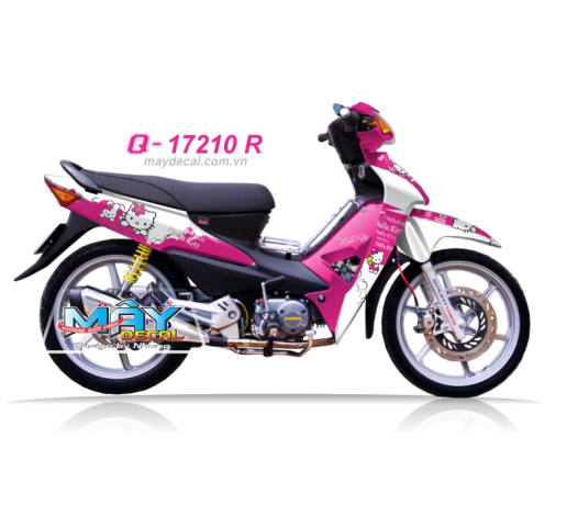 Q 17210 R - WAVE Sirius hello kitty trang hong white pink cat meo