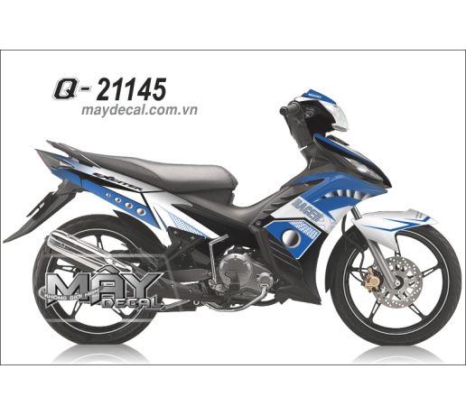 Q 21145 EX 2011 trang xanh gp blue white yamaha nut tron cycal racer vet vien dan ban cham