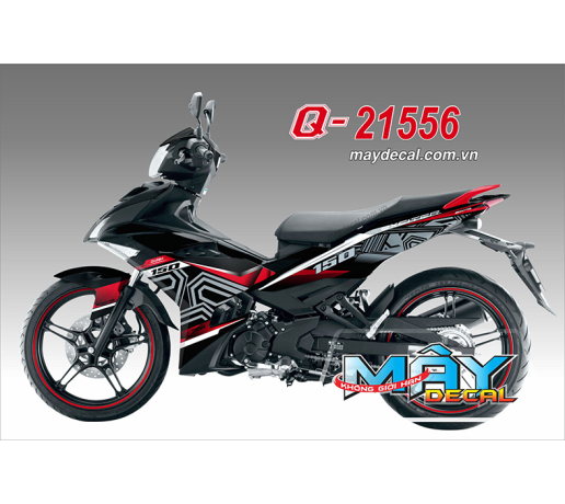 Q 21556 EX 150 _ MAYA DECAL 46 do den black red trang white 