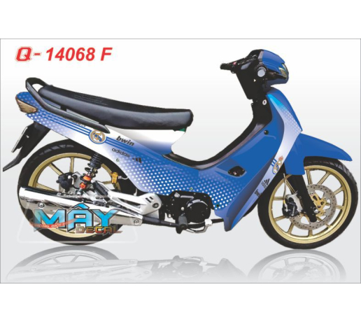 Q 14068 F - WAVE DOI DAU xanh GP trang adidas Real marid white blue bwin the thao sport bong da banh