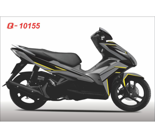 Q 10155 air blade abmc xam gray den black vang yellow duong net line