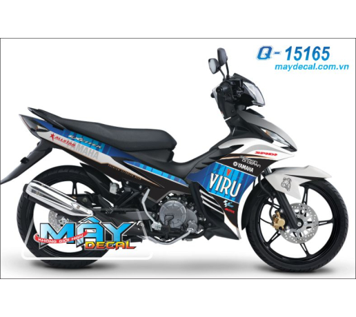 Q 15165 Exciter xanh gp trang den white black blue soc viru ruou alstar ngoi sao