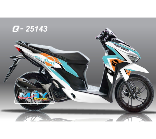 Q 25143 - VARIO 2018 trang white  xanh blue gulf 