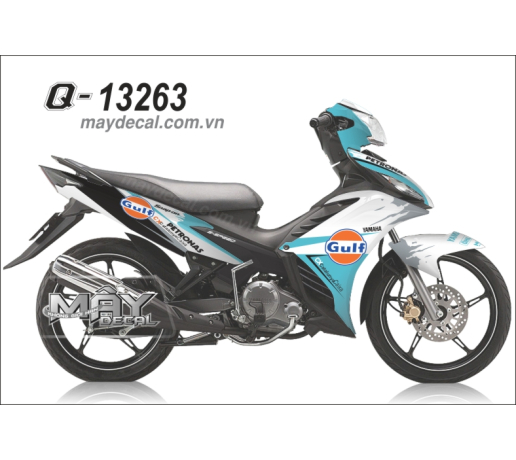 Q 13263 EX 2012 gulf xanh ngoc trang white tem dau logo 