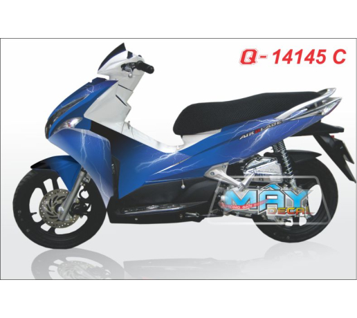 Q 14145 C - AB 2011 xanh gp den blue black sam set tia chop anh sang light