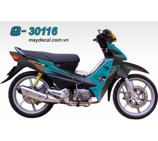 Q-30116 WAVE 100 XANH DEN abmc 