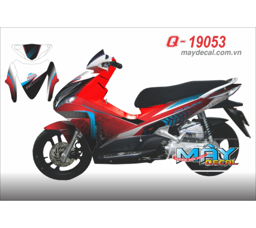 Q 19053 air blade do den black red xanh duong blue mui ten vet son