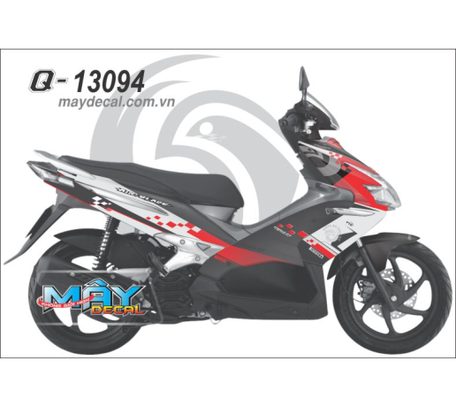 Q 13094 AIR BLADE 1 DEN trang do red white caro