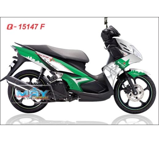 Q 15147 F NOUVO sx xanh la green white bia beer heineken logo ngoi sao star in the sky thanh pho