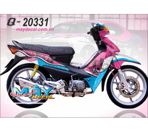 Q 20331 WAVE @ hong xanh duong blue pink thanh pho city to ong zon trang white den black