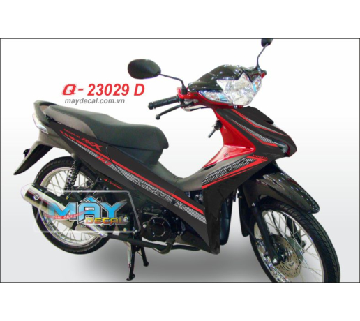 Q 23029 D - WAVE RSX 2010  Soc den do red black duong net line chi carbon nhung tem roi