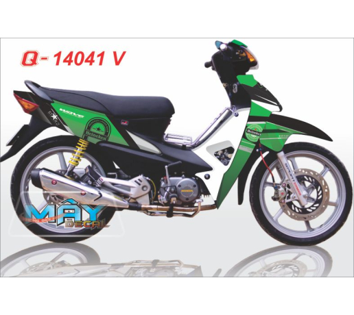 Q 14041 V - WAVE RS bia Heineken xanh la trang beer white logo