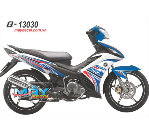Q 13030 Exciter duong net line trang white xanh gp blue do red