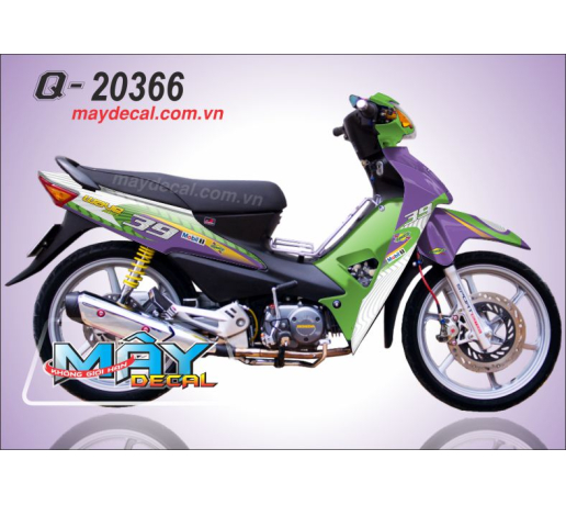 Q 20366 WAVE @ tim violet trang white cam orange xanh la green 39 mobil 