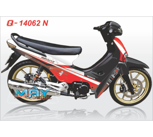 Q 14062 N - WAVE DOI DAU Marlboro thuoc la trang do white red motul racing su tu