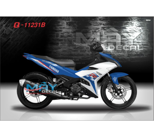 Q 11231 B EX 150  trang xanh gp blue white caro R duong net line soc chi