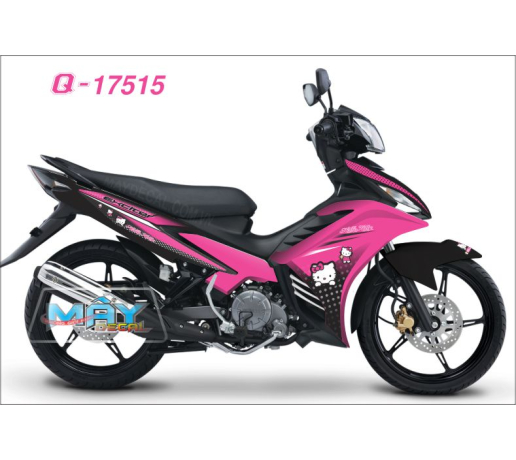 Q 17515 EX 2011 hello KITTY meo cat hong den black pink no