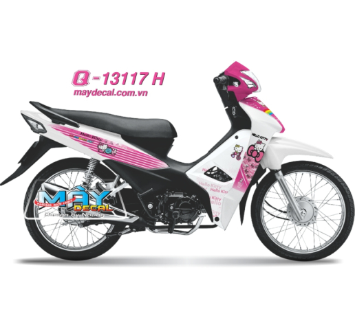 Q 13117 H - WAVE 2017 trang white hong pink meo hello kitty no cat