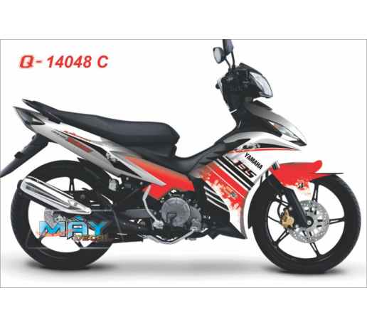 Q 14048 C - Exciter 5 so duong net line air brush trang white do red