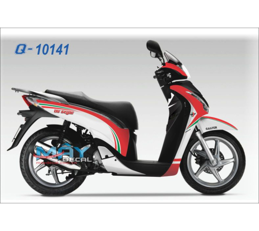 Q 10141 sh ducati co y xanh la trang do red black white green duong net line soc