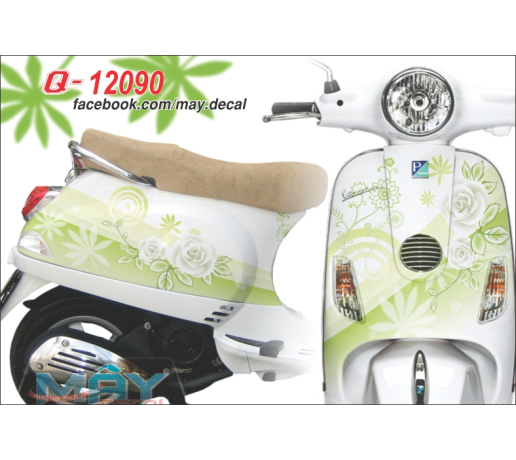 Q 12090 Vespa trang white rose hoa hong flower xanh z1000 la cay leaf