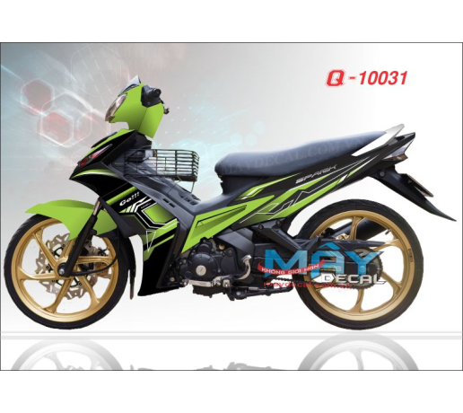 Q 10031 Exciter 2010 xanh kawa z duong net den black green