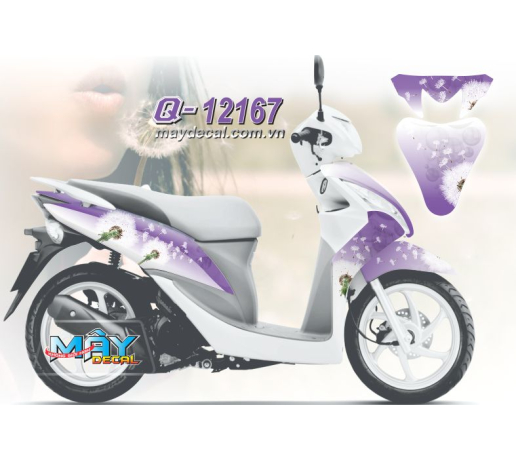 Q 12167 VISION BO CONG ANH dandelion  trang tim white purple 