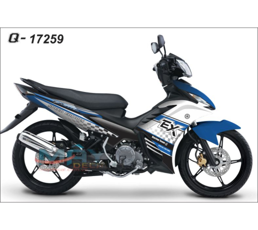 Q 17259 EXCITER trang xanh gp white blue speed toc do caro
