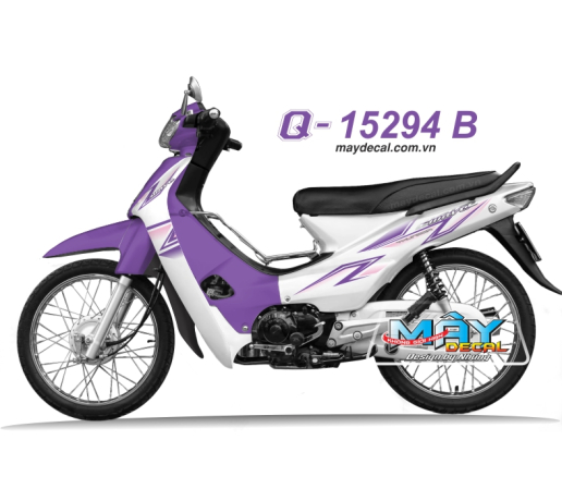 Q 15294 B - WAVE doi dau tim trang purple white duong net line