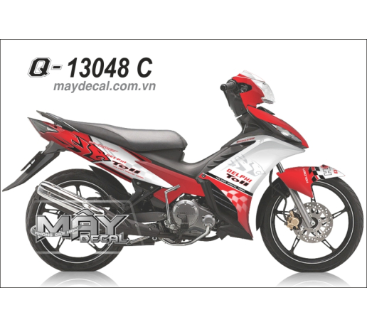 Q 13048 C exciter xanh GP blue do red trang white su tu lion toll caro