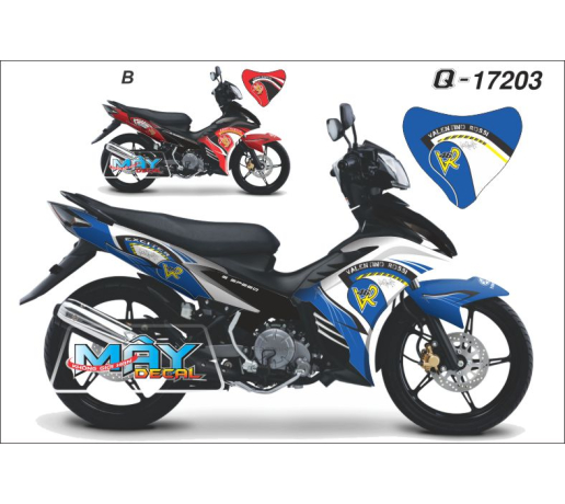 Q 17203 EXCITER VR 46 Valentino Rossi xanh gp trang white blue