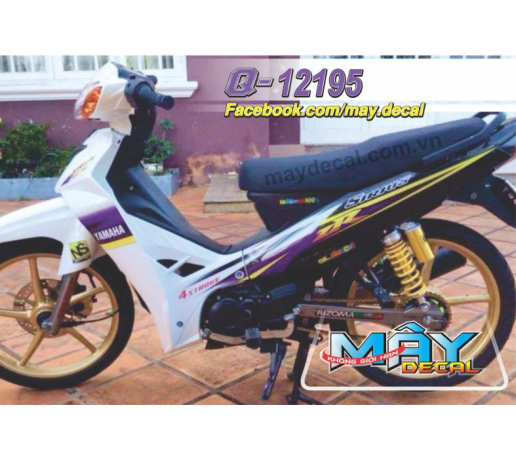 Q 12195 SIRIUS duong net line zr tem roi tim vang trang white purple yellow