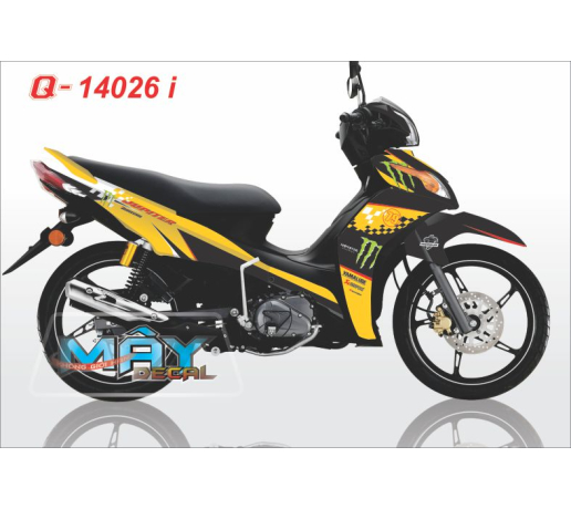 Q 14026 I - JU FI  den vang yellow black monster quy caro