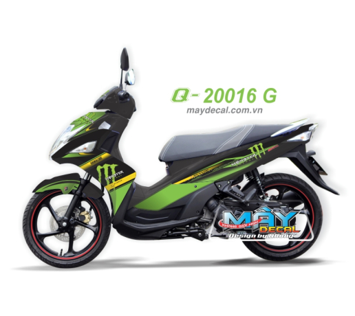 Q 20016 G - Nouvo 6 monster quy devil dau cao vet dunlop xanh kawa z black den logo