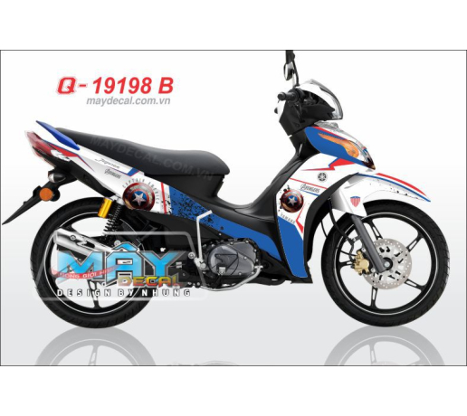 Q 19198 B - Jupiter FI Captain h gp trang white blue doi truong my captain american mavel phim khien