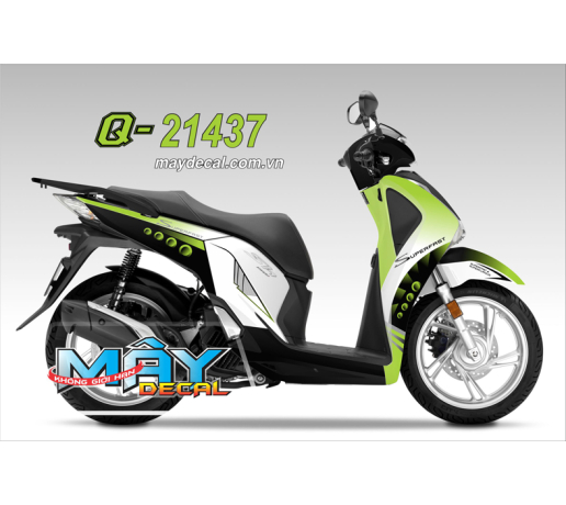Q 21437 SH 2017 xanh la green den black xam gray superfast cham bi tron 