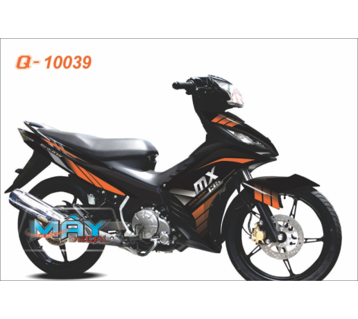 Q 10039 Exciter 2011 cam den soc mx black orange duong net line