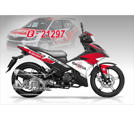 Q 21297 EX 150 den black trang white do red michelin   skoda motul tem dau 