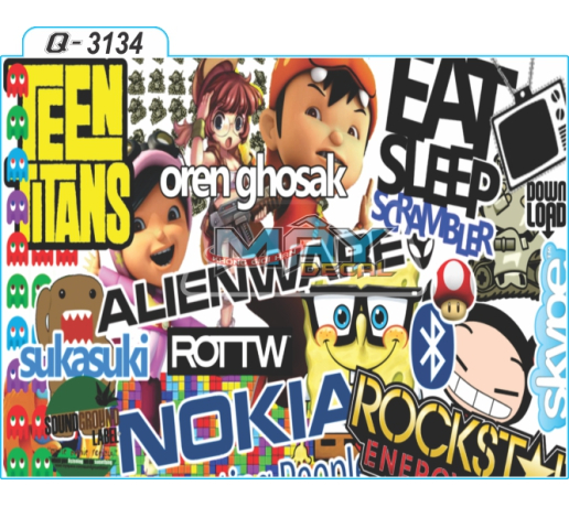 Q 3134 decal dan non, laptop, dien thoai, dt