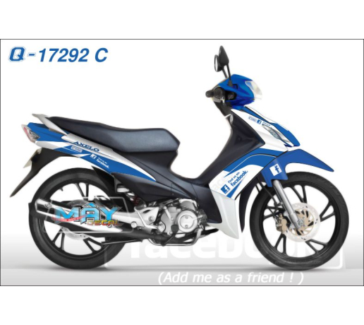 Q 17292 C AXELO facebook FB find us on: trang xanh gp blue white logo