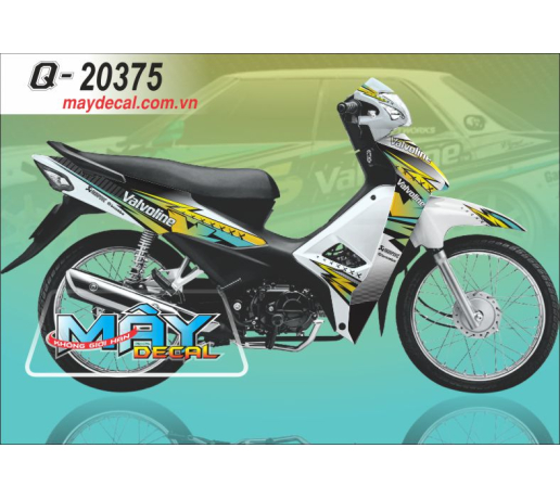 Q 20375 WAVE 2017 trang white den black vang yellow x valvoline akrapovic 