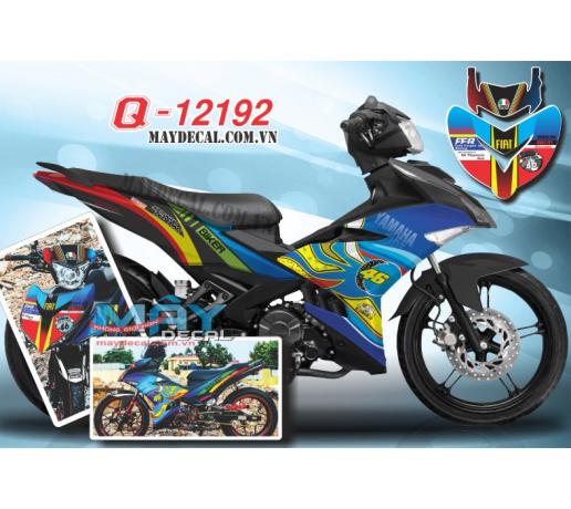Q 12192 ex 150 MAT TRANG troi sun moon 7 mau colorful xanh gp den
