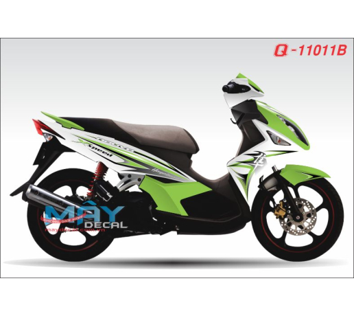 Q 11011 B NOVO LX hayabusa chu tau trang white xanh kawa green